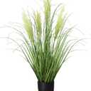 3ft/35in Artificial Plants Outdoor Indoor,Fake Onion Grass In Pot
Home Office Decor Floor Plants Potted Faux Tall Grass Plant Greenery, Housewarming Gift Reed Grass