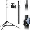 Photography Light Stands 118"/10ft/300 cm: LEORFI Heavy Duty Light Tripod Stand - Aluminum Lighting Stand - Photo Video Tripod Stand - with 1/4" Screw for Studio - Live Streaming Ring Light Reflectors