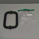 Kolet Shower Door Handle, 6 Inche Center to Center Glass Shower Door Handle, 304 Stainless Steel, Heavy Duty with Hidden Screw, Compatible with 1/4" to 1/2" Glass, Matte Black