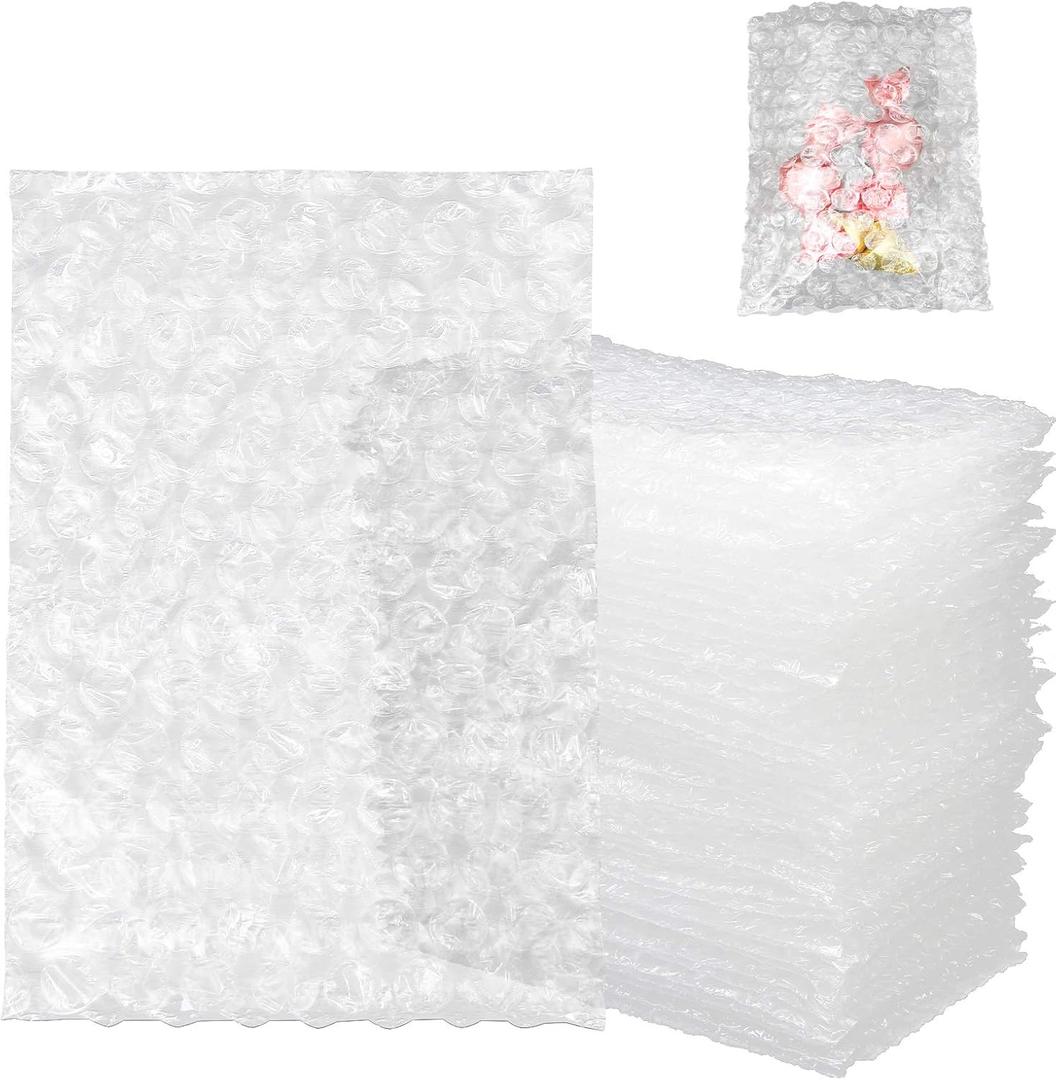 200 Pack 4x6 Inch Bubble Cushion Wrap Bags for Shipping Packing Small Clear Bubble Out Pouches Double Walled Bubble Cushioning Bags for Moving Storage