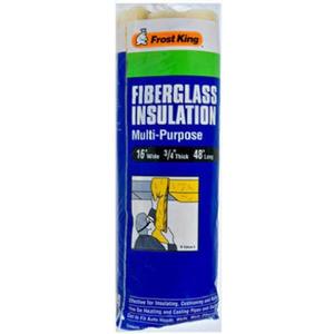 Frost King SP1 Multi-Purpose Fiberglass Insulation Roll, 16" W x 3/4" T x 48" L
