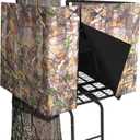 Hunting Tree Stand Blinds-Treestand Camo Blind Cover- Hunting Camouflage Ground Blinds with Zipper for Hunting Deer, Turkey (Frames Not Included) 102 x 35 inch