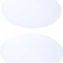 Pack of 2 Lampshade Diffuser, 3/8" Center Hole Round Lamp Shade Diffuser for Drum Style Lampshades Pendants Light, Frosted White Acrylic (9.5" Diameter Fits 10-12" Openings)