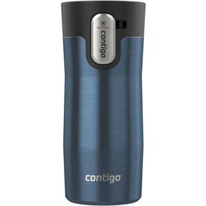 Contigo AUTOSEAL West Loop Vacuum-Insulated Stainless Steel Travel Mug with Easy-Clean Lid 12 oz Blueberry