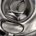 COZZIVITA 4-Piece Drip Pans Set - Compatible with GE Stoves - Chrome Finish Electric Stove Burner Drip Pans - 2 x 6inch, 2 x 8inch Stove Drip Pans - GE Stove Drip