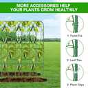 Garden Cucumber Trellis for Raised Bed, 65"50" Tall Metal Garden Trellis for Climbing Plants Outdoor, U-Shape Vegetables Trellis Support for Tomato Squash Zucchini Peas Grape Fruit Flowers