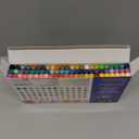Artecho Acrylic Paint Markers 72 Colors, Acrylic Paint Pens with Brush Tip and Fine Tip for Stone, Rock Painting, Paper, Pumpkin, Wood, Egg, Canvas, Ceramic, Fabric, leather, Glass, DIY Crafts