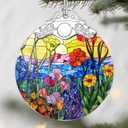 Wildflowers Christmas Ornaments: Christmas Tree Ornaments, Holiday Decor for Flower Lover, Stocking Stuffers, Gift Ideas, Housewarming Gift, Xmas Gifts & Gifts for Women