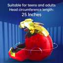 Electronic MarK 5 Helmet Gold Voice Control/Sensing/Remote Control Open/Close with Sounds & LED Eyes Light Up Super Hero Movie 1:1 model Prop. Universal Size (Red)