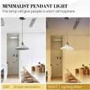 White Pendant Lights, Modern Hanging Lamp with 9.8 Inch Industrial Shade for Kitchen Island, Farmhouse Pendant Lights Kitchen Island 6.5Ft Adjustable Cord Pendant Light Fixtures, 250mm Hardwired