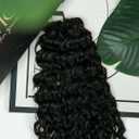 YWIGS Water Curly Human Crochet Hair Burmese Curly Invisible Crochet Human Hair Extensions 18" NC 100 Strands
