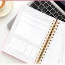 Lamare Meeting Notebook for Work Organization Perfect Work Notebook for Note Taking, Meeting Planner and Office Supplies for Men & Women