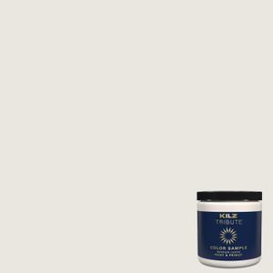 KILZ TRIBUTE Paint & Primer, Interior, Color Sample, Collector's White, 8 Ounces (8 Fl Oz (Pack of 1))