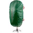 ZOBER Upright Christmas Tree Storage Bag With Drawstring Hem- Fits 9 Ft Trees - Plastic, Waterproof Christmas Tree Bag For Storage Box For Xmas - Strong, Durable Handles - Green