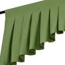Valances for Windows Green Window Valance for Kitchen Rod Pocket Blackout Valance for Living RoomPack of 4 Green 39" W x 20" L