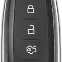 KeylessOption Key Fob Replacement for 2011 2012 2013 2014 2015 2016 2017 2018 2019 2020 Ford Escape Explorer Focus Taurus Lincoln Navigator MKX Remote, 5-Button M3N5WY8609, Locksmith Required