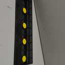 Nilight 1.6" Rise Threshold Ramp for Doorways, 19.7" Wide Low Profile Rubber Smooth Access Door Ramp for Doorway, Curb, Home Steps, Bathroom