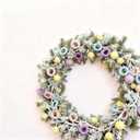 Giegxin 6 Feet Christmas Pastel Garland Candy Ornament Pink Blue Ball Party Christmas Decorations for Xmas Home Indoor Outdoor Decoration Holiday Mantelpiece Stairs Home