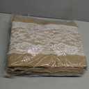 Tudomro 6 Pcs Burlap Table Runner with LED String Lights 12 x 108 Inches Rustic Jute Lace Table Runners Farmhouse Jute Linen Decoration Wedding Decor for Holiday Party Wedding Decorations
