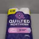 Quilted Northern Ultra Plush Toilet Paper, 8 Super Mega Rolls = 48 Regular Rolls, 3X Thicker*, 3 Ply Soft Toilet Tissue