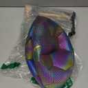 Holographic Reflective Soccer Ball Size 3, 4 & 5 for Kids & Adults, High Visibility for Night Games and Training, Ideal Gift for Boys Girls 8-12 (Dark)