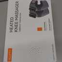 IKEEPFIT Cordless Knee Massager with Heat Vibration for Pain Relief, MAXwarm 4.0 [2025 Upgraded] - Electric Heated Knee Brace with 5 Heat Levels and 3 Massage Mode, Gifts for Men Women (Grey, Pair)