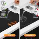 2 x Dish Drying Mats for Kitchen Counter, Waterproof Coffee Mat for Countertop, Under Sink Mats, Coffee Bar Mat Accessories (12" x 19")