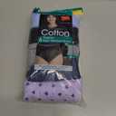 Hanes Women's Underwear Briefs Pack, 6-Pack, Cotton Brief Panties for Women, Moisture-Wicking(Purple, XL)