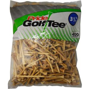 Pride Golf Tee, 3-1/4 inch Deluxe Tee, 400 Count (Natural)