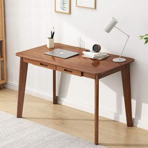 IOTXY Solid Wood Writing Desk - Home Office Workbench Desk with Drawer, Laptop Computer Work Study Table 100CM