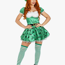 fun shack Adult Leprechaun Costume for Women, St Patricks Day Outfit, Irish Celebration Attire for Women Size S