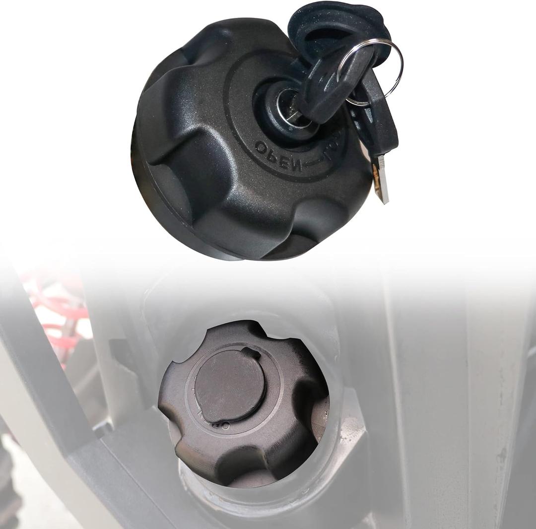 Locking Gas Cap for Boat, Anti-Theft Fuel Door Cover Gas Tank Doors Locks for Polaris RZ Ranger 900 1000 XP PRO XP Sportsman, Replace for# 5433687/5435534/5450389/5439075