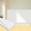 Trimold Premade Board-and-Batten Wainscoting Kit - Ready to Assemble Cover 118" x 39.4", Paintable Panel Molding Trim Slats for Accent Wall