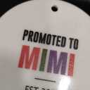 FUGWN Mimi Ornament, New First Time Grandma Gifts Hanging Ornaments for Christmas Tree Party Holiday Decorations, Promoted to Mimi 2026 Decorative Ornaments Keepsake