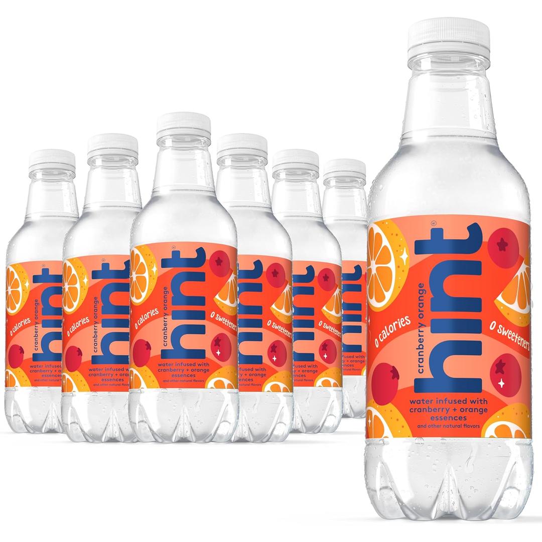 Hint Flavored Water Zero Sugar 0 Calories - Cranberry Orange (12 pack) (EXP 03/19/27)