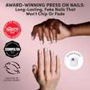 Glamnetic Press On Nails - White Extra Short Fake Nails with 3D Fruit | Salon Quality Summer Nails | Sweet Picks |12 Sizes - 30 Nail Kit with Glue