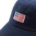 USA Flag & Embroidery Premium 100% Cotton Low Profile Adjustable Baseball Dad Cap