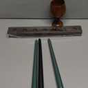 5 Pieces Kwanzaa Kinara Candles Set Flameless Battery Operated Kwanzaa LED Taper Candles with Candle Holder Wooden Wine Goblet Bamboo Table Mat for Kwanzaa Celebration Decoration