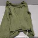 Saodimallsu Womens Oversized V Neck Sweaters Batwing Long Sleeve Knit Fall Slouchy Pullover Sweater Tops (Large, Army Green)