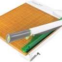 Westcott 16874 15-Inch CarboTitanium Wood Base Guillotine Paper Cutter, Multi-Paper Trimmer with 30 Sheet Capacity, 2.75 H X 23.0 L X 13.25 W