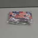 40 Pcs Patriotic Quilting Fabric Roll 2.6 x 40'' Memorial Day American Flag Precut Strips for Quilting 4th of July Red Blue White Retro Roll up Patchwork Fabric for Patriotism Sewing DIY Craft Decor