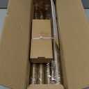 VOIIY Gold Curtain Rods for Windows 48 to 84 Inch(4-7 Feet),1" Diameter Drapery Rods with Modern Style End Cap Finials,Size:36-88 Inch,Warm Gold