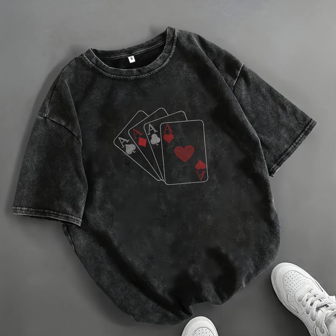 SOLY HUX Women's Vintage Short Sleeve T Shirt Hip Hop Streetwear Y2k S