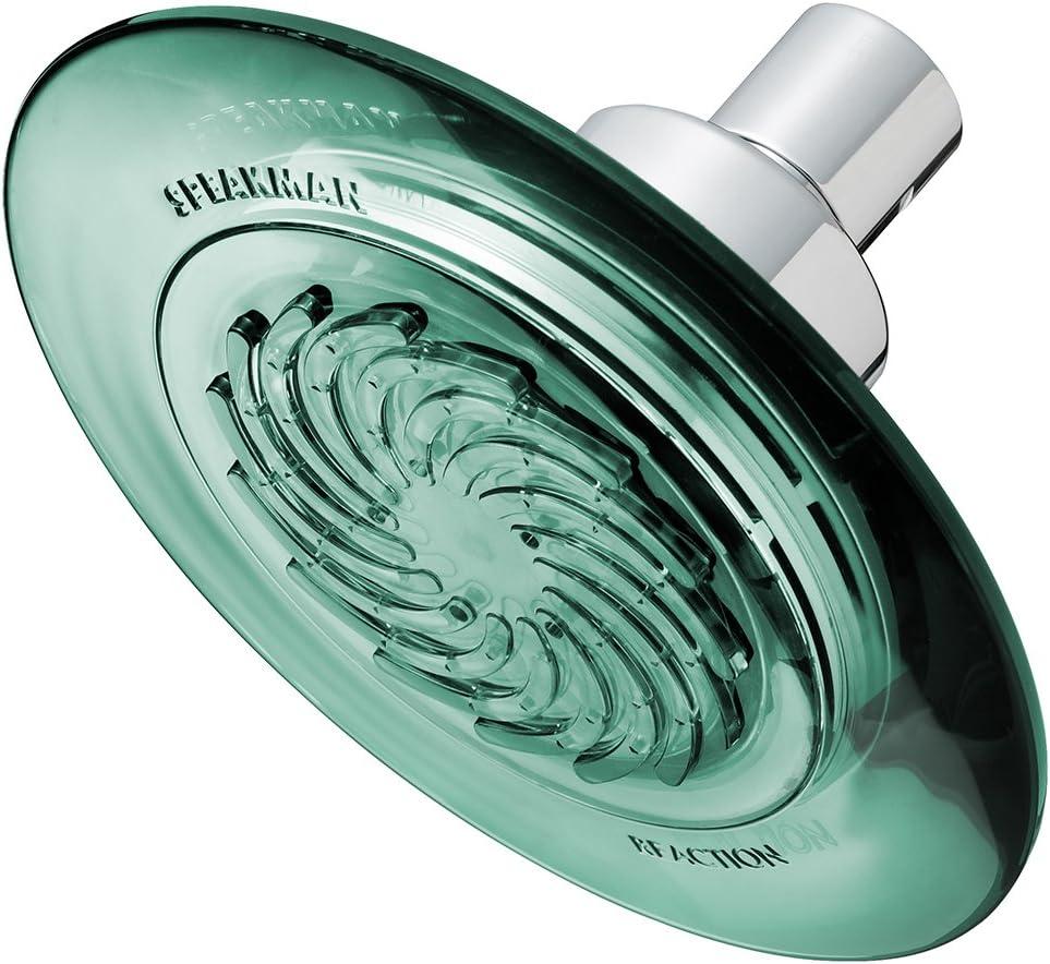 Speakman S-4001-E175 The Reaction 1.75 gpm Low Flow Shower Head, Jade Green