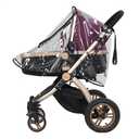 Baby Stroller Rain Cover, Universal Pram Accessory Front Opening Rain Cover PVC Transparent Wind Rain