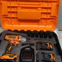 1300N.m(960Ft-lbs) Cordless Impact Wrench 1/2" Brushless High Torque Impact Wrench with 2x 4.0Ah Batteries, 6 Sockets, Charger, Extension Bar for Car, RV, Truck Wheel Lug Nuts