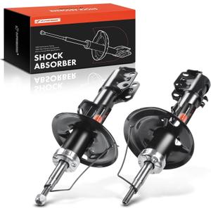 A-Premium Front Pair (2) Shock Strut Absorbers Compatible with Toyota Yaris 2006-2015 Prius C 2012-2014