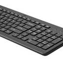 HP 330 Wireless Keyboard and Mouse Combo - 2.4 Ghz Wireless USB Receiver - Chiclet Keys, 12 Keyboard Shortcuts - 1600 DPI Multi-Surface Mouse - LED Num Lock, Caps Lock, Scroll Lock (2V9E6AA)