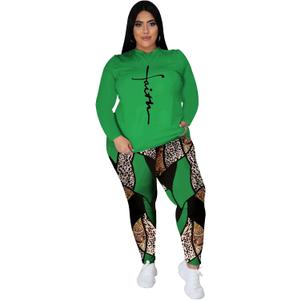 Tycorwd Plus Size Two Piece Outfits For Women Summer Sweatsuits Jogger Sets Casual Print Shorts Tracksuit Sets (Green, 3XL)