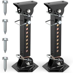 Upgraded Telescoping RV Camper Accessories - 2 Pack Trailer Stabilizer Jacks, Adjustable 12" to 18", Slide Out Supports 1200 Lbs Capacity Each
